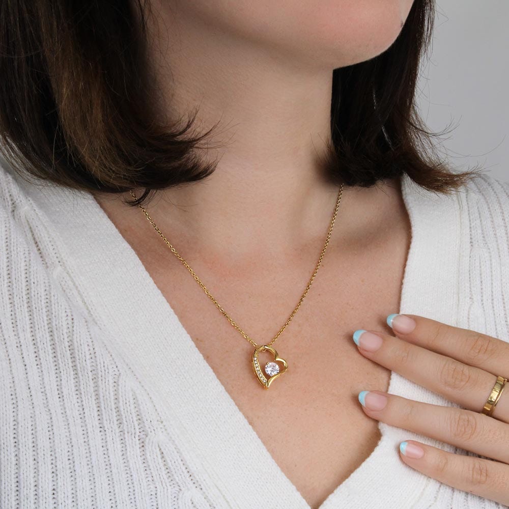 To My Beautiful Wife - Happy Anniversary - Forever Love Necklace