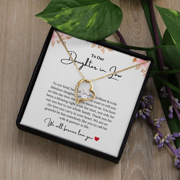 To Our Daughter In Law - To Our Fabulous Daughter In Law - Forever Love Necklace