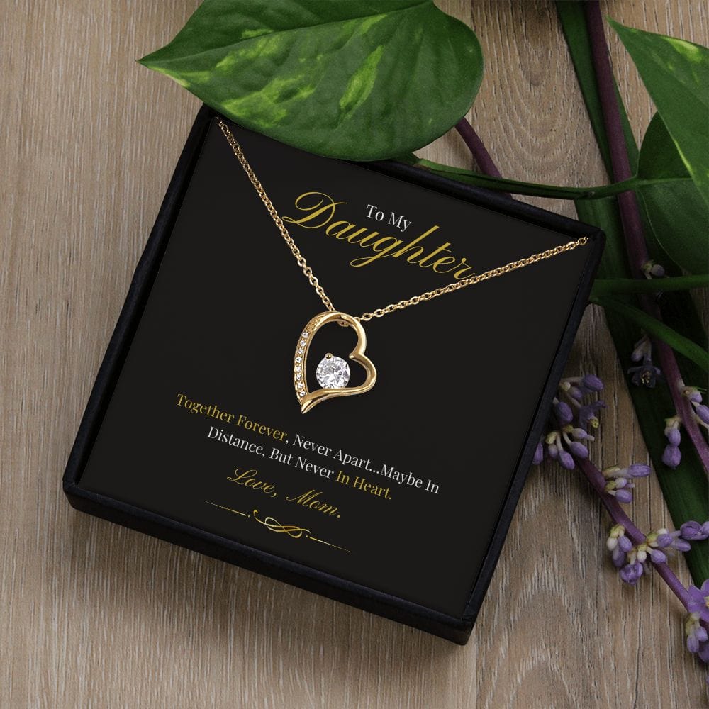 To My Daughter - Together Forever - Forever Love Necklace