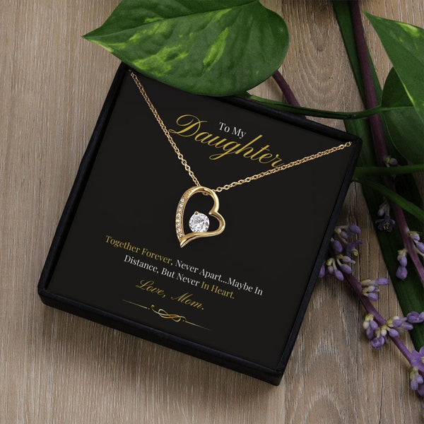 To My Daughter - Together Forever - Forever Love Necklace