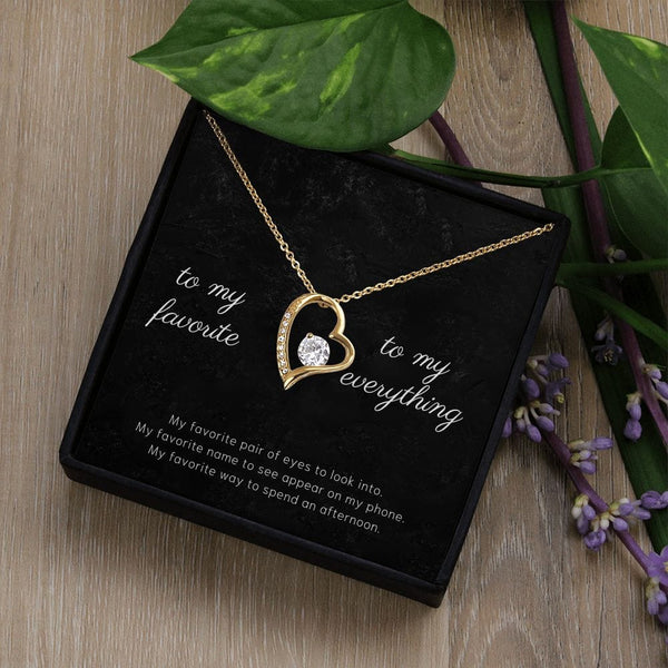To My Favorite - My Favorite Pair Of Eyes - Forever Love Necklace