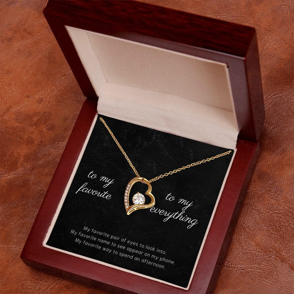 To My Favorite - My Favorite Pair Of Eyes - Forever Love Necklace