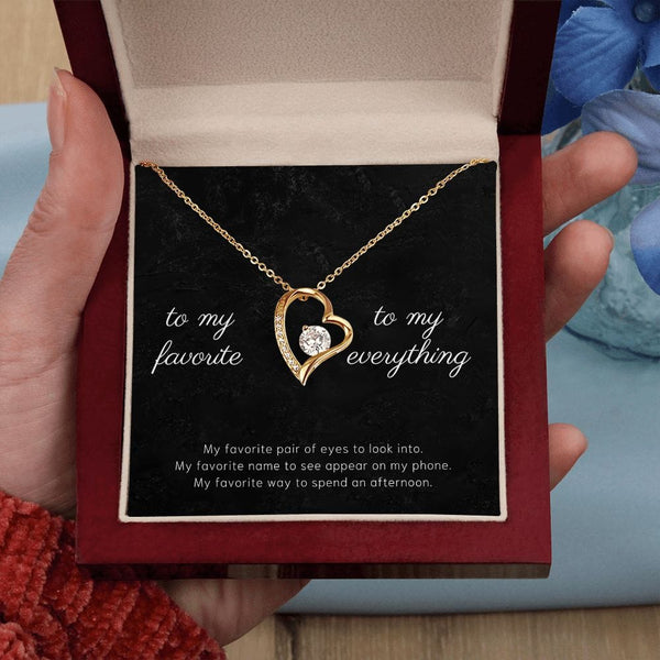 To My Favorite - My Favorite Pair Of Eyes - Forever Love Necklace