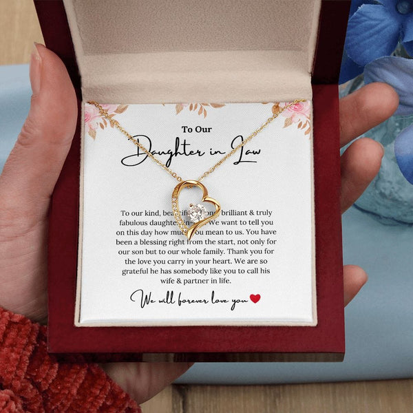 To Our Daughter In Law - To Our Fabulous Daughter In Law - Forever Love Necklace