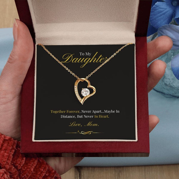 To My Daughter - Together Forever - Forever Love Necklace