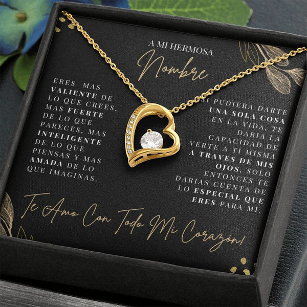 Regalo Para Novia/Esposa | A Mi Hermosa | Collar Amor para siempre