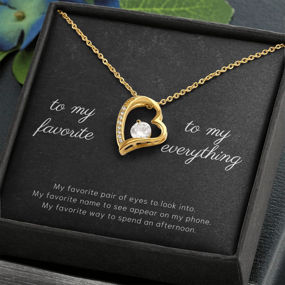 To My Favorite - My Favorite Pair Of Eyes - Forever Love Necklace