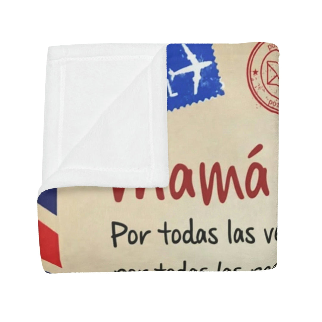 Regalo Para Madre | Te amo mamá | Manta de Tarjeta Postal