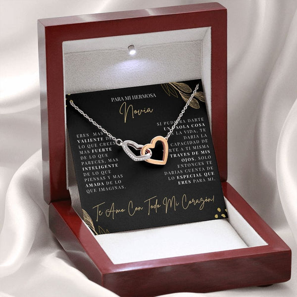 Para Mi Hermosa Novia - Collar de Corazones Entrelazados - 202IH