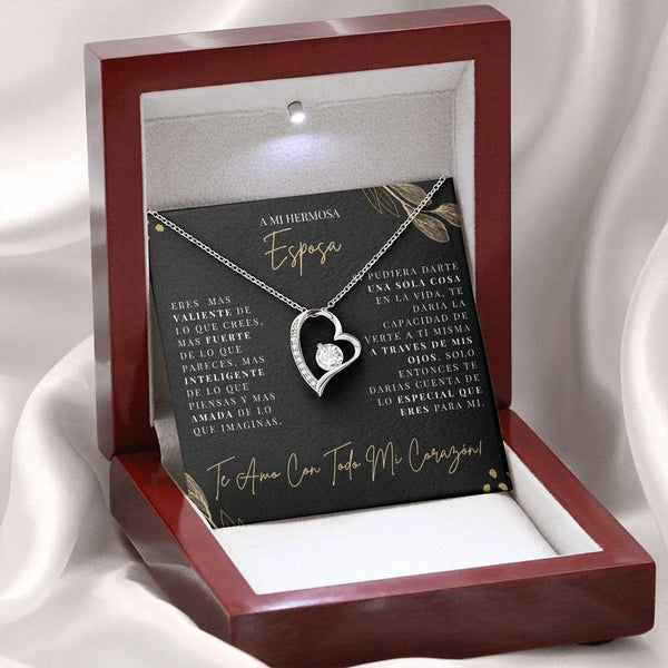 Regalo Para Esposa | Te amare por siempre | Collar Amor para siempre